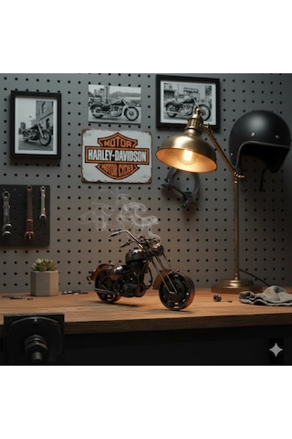 Metal El İşçiliği Motorsiklet Orta Boy