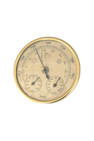 Pazly Ve Termometre Ölçer Nem Mekan Kullanımı Jms İçin İç Higrometre Hassas Dış Barometre Arada 3'ü 1 Oj