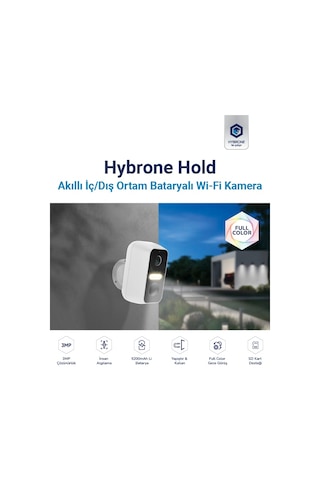 Hybrone Hold İç Ve Dış Ortam Bataryalı Wi-fi Akıllı Kamera