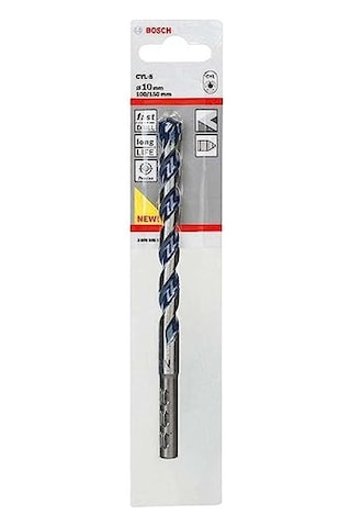 Professional Accessories Matkap Ve Kırıcı Delici Uçları, Taş Ve Beton, Gri, Durchmesser-6 Mm/gesamtlänge-100 Mm,