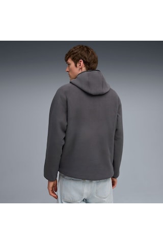 Puma Pumatech Erkek Gri Kapüşonlu Sweatshirt Gri