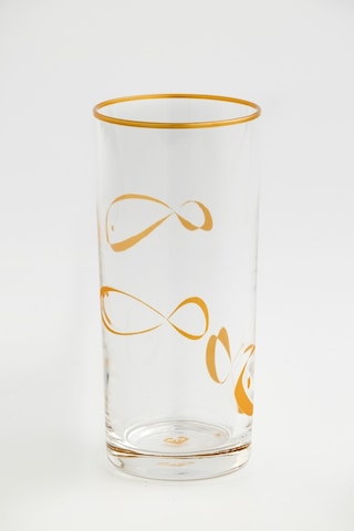 Balık Motifli Cam Rakı Bardağı 6'lı Set