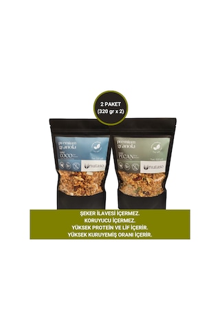 Nutaso Pecan Granola 320 G + Coco Granola 320 G