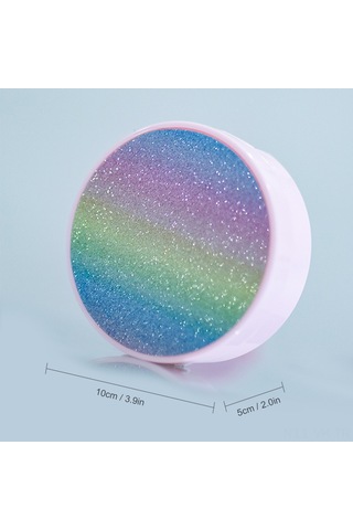 Vkemall Renkli Aynalı Lens Kutusu - Seyahat İçin Pratik Lens Aksesuar Seti