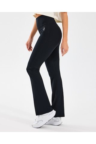 Skechers W Basic Flare Legging Kadın Siyah Tayt S2510201-001 SiYAH
