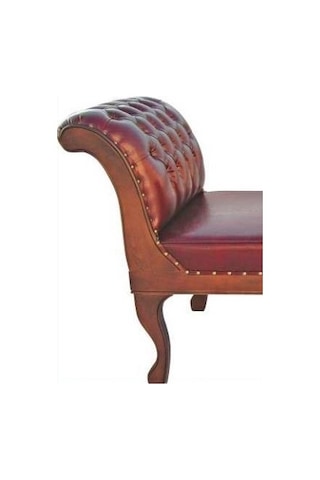 Uzanma ve Çalışma Koltuk Kayın aslan ayak iskelet Suni deri kapitone Parlak ceviz Lüks kalite El Yapım