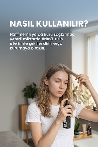 Hacim Ve Dolgunluk Veren Deniz Tuzu Saç Spreyi 200 ML