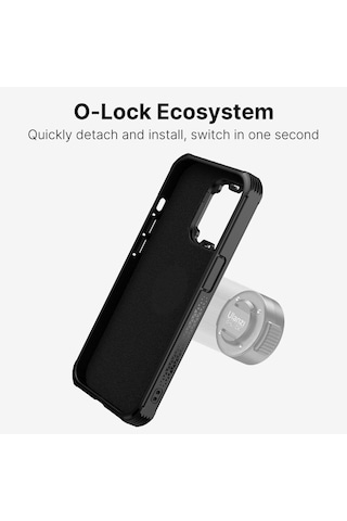 Ulanzi O-lock Apple Uyumlu iPhone 14 Pro Quick Release Kılıfı - 3263 Siyah