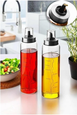 Kapris Damlatmaz Akıllı Cam Yağlık ve Sirkelik 2'li 500 ML