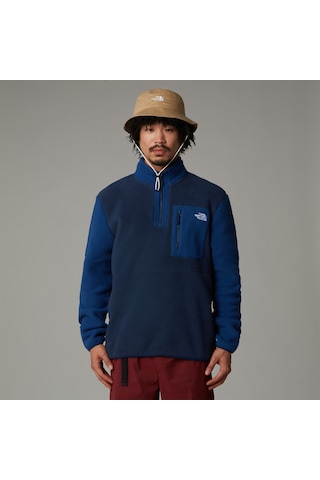 The North Face Yumiori 1/4 Zipped Erkek Mavi Polar Üst Nf0a883s8ze1 Mavi