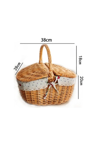 Dancemonkey Cbtx Dokuma Hasır Piknik Sepeti Kapak Tasarımı Yumurta, Şeker, Çiçek İçin Pamuk+ket Battaniyesi, Ekmek Kutusu & Sepeti 53365735 Ahşap