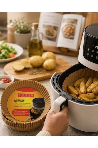 Shnstore Airfryer Pişirme Kağıdı 100 Lü Yapışmaz Yağ Geçirmez Kağıt Shntknd0720 Çok Renkli