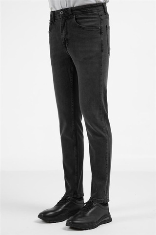 İmza Antrasit 5 Cep Slim Fit Pamuklu Denim Pantolon 1023255166 Antrasit