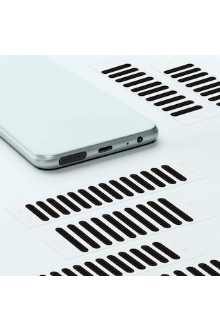 Telefon Ahize Ve Hoparlör Toz Önleyici Sticker Filitre 20li Set Siyah