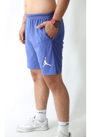 Erkek Jordan Mavi Şort, Running Spors Hızlı Kuruma Hafif Gym Koşu Spor Salonu Basketbol Şortu Mavi