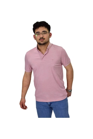 Raymons Erkek Büyük Beden Polo Yaka Merserize Tişört T3000 Bgl-st04534 Pembe