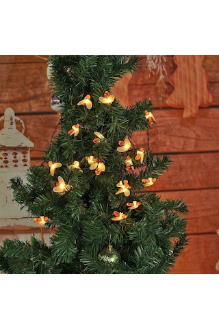 30 Led 4 Metre Güneş Enerjili Su Geçirmez Renkli Led Lamba Bahçe