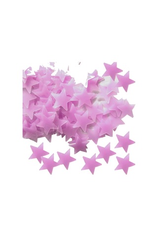 100pcs Ev Dekor Duvar Çıkartmaları Işıltılı Renk Yıldızları Aydınlık Floresan Duvar Çıkartması Colours