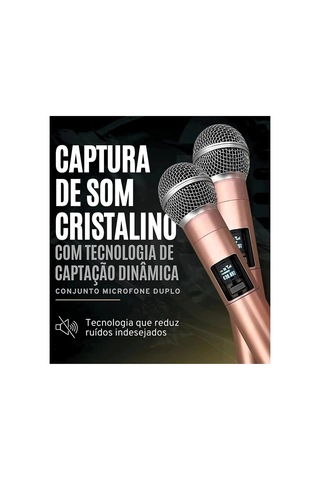 Mep Profesyonel Çiftli Kablosuz Mikrofon Seti Karaoke Şarj Edilebilir 50 Metre Mesafe Rose Najmaddin