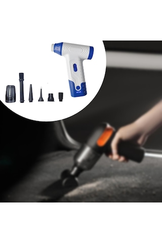 Suntek Araba Vakumu Ve Üfleyici 52m/s Ayarlanabilir Mavi
