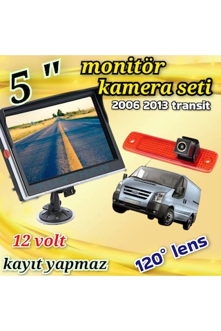 5 İnç Monitör Ve 2006-2013 Ford Transit Uyumlu Kamera 12 Volt