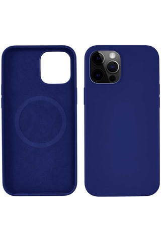 Apple Uyumlu iPhone 13 Pro Kılıf Zore Silksafe Wireless Kapak Mavi