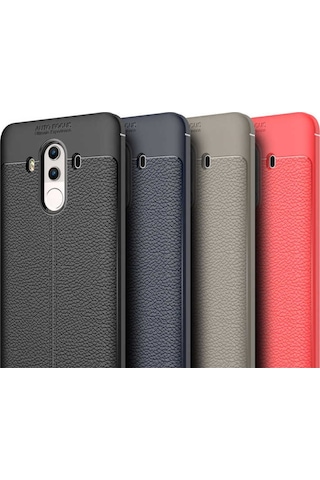 Huawei Mate 10 Pro Kilif Deri Tarzi Niss Silikon Case 389468443