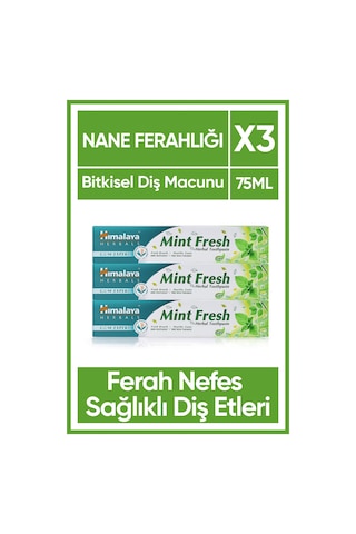 Himalaya Mint Fresh Ferahlatıcı Diş Macunu 3 x 75 ML