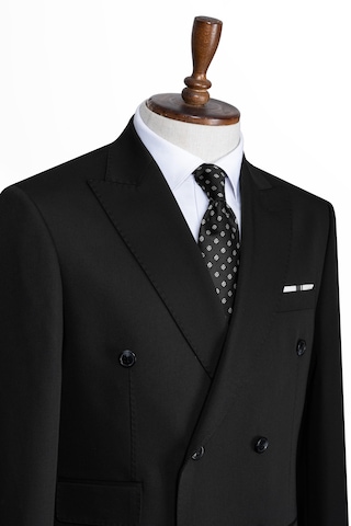 İlayda Emir Luxury, İtalyan Kesim,slim Fit, Kruvaze, Erkek Takım Elbise Siyah