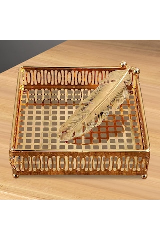 Homyl Peçetelik Ev Mobilyaları Oturma Odası Tezgah Mutfak Için Altın