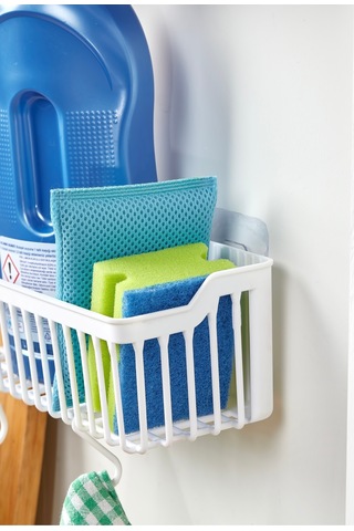 2 Adet Yapışkanlı Plastik Raf Düzenleyici Organizer Belirtilmemiş Beyaz Tr Diğer