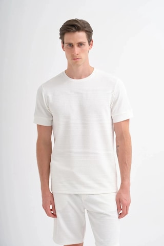 Cazador Polo Yaka Regular Fit Örme Dokulu Tişört 4207 Ekru