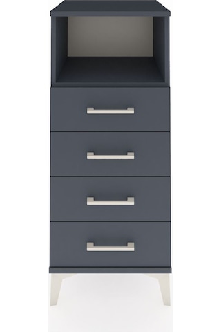 Hyperion Komodin Tek Raflı 4 Çekmeceli 44x44x106 Antrasit-ant... Antrasit