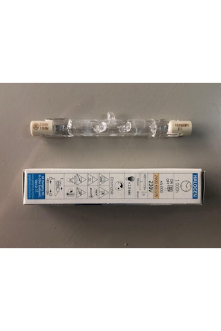 2 Adet General Elc. Çubuk Halojen Lamba 100w 1900 Lümen 78mm