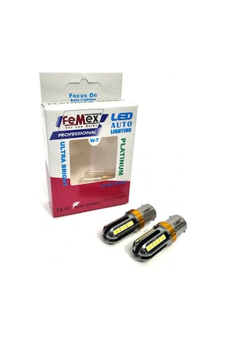P21w 1156 15w Tek Duy Beyaz Led Ampul Femex Platinum