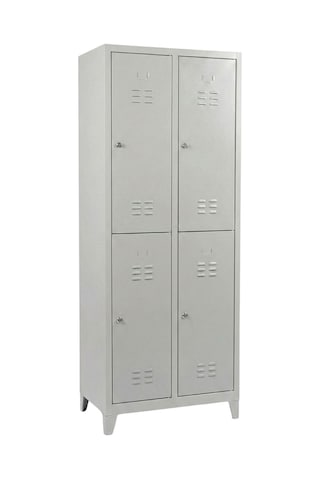 4 Gözlü Ekonomik Soyunma Dolabı-2 67x37x198 Gri
