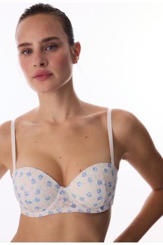 Penti Kırık Beyaz Pop Up Destekli Floral Lace Dantel Sütyen