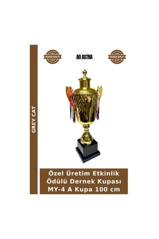 Grey Cat Özel Üretim Etkinlik Ödülü Dernek Kupası My-4 A Kupa 100 Cm