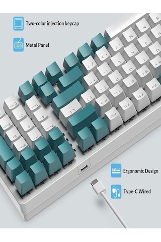9 Full Rgb Aydınlatma Modlu %100 Kablolu Gerçek Mekanik Klavye Oy