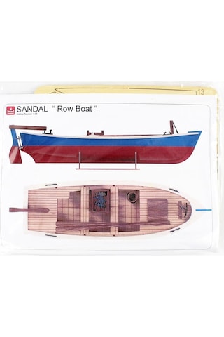 Türk Model 1/35 201 Balıkçı Teknesi, 18 Cm. Ahşap Model Kiti-55343