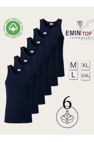 Mercan 6'lı Erkek Lacivert Penye Atleet