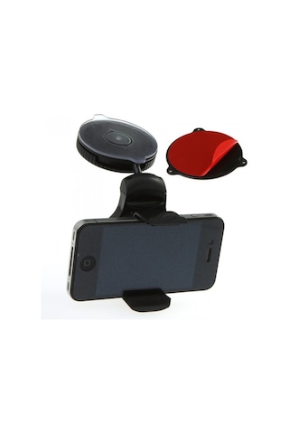 Mini Universal Araç Cep Telefon Oto Araba Iç Tutacağı Siyah