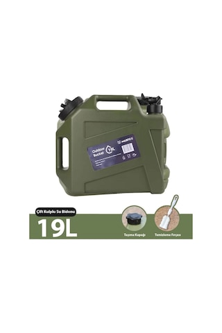 Musluklu Su Bidonu - Madfox Galon Air Pe - 19 Litre - Yeşil - 547311 Çok Renkli