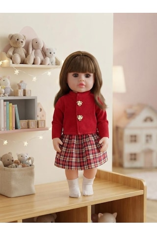 Emzikli Sevimli %100 Et Bebek - 50 Cm Konuşan Gerçekçi Oyun Arkadaşı İnteraktif Eğitici Oyuncak 68849513