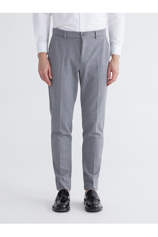 Lcw Busıness Gri Slim Fit Ekose Erkek Takım Elbise Pantolon