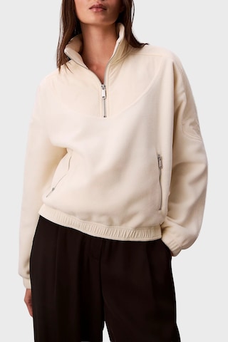 Calvin Klein Bayan Sweat Lv047d231g Yas Beyaz Beyaz