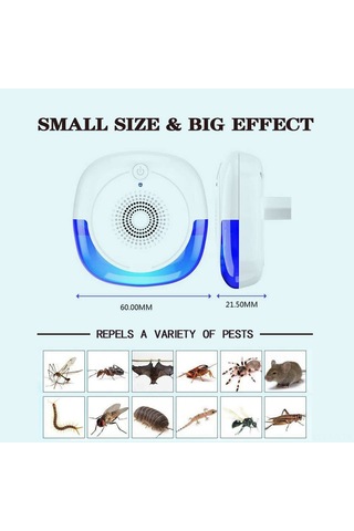 Leezsing Sessiz Ultrasonik Böcek Kovucu - 4 Adet, Kolay Kullanım, Modern Teknoloji İle Etkili Çözüm