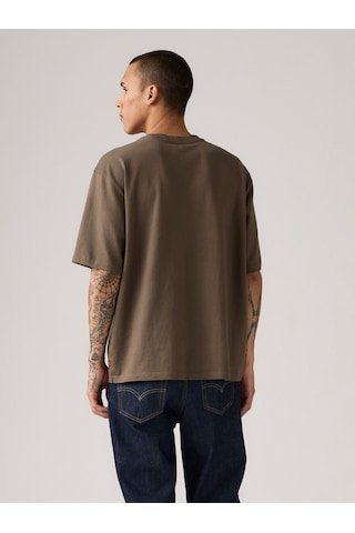 Levi's Erkek Kahverengi Bisiklet Yaka Rahat Kesim Loose T-shirt - 001tr-0004 Kahverengi