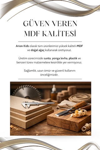 Alin Çalışma Masası Mdf Gövde Ağaç Ayaklı Fonksiyonel Ve Modern Genç Odası Masası Bej