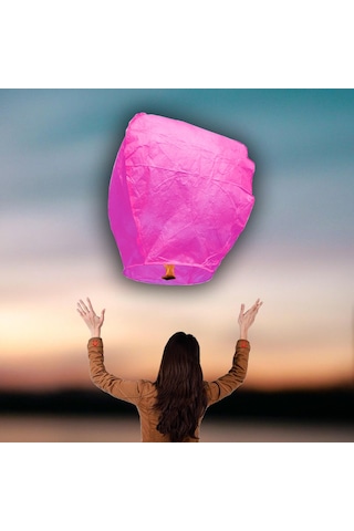 Dilek Feneri. Dilek Balonu Pembe - 1 Adet
